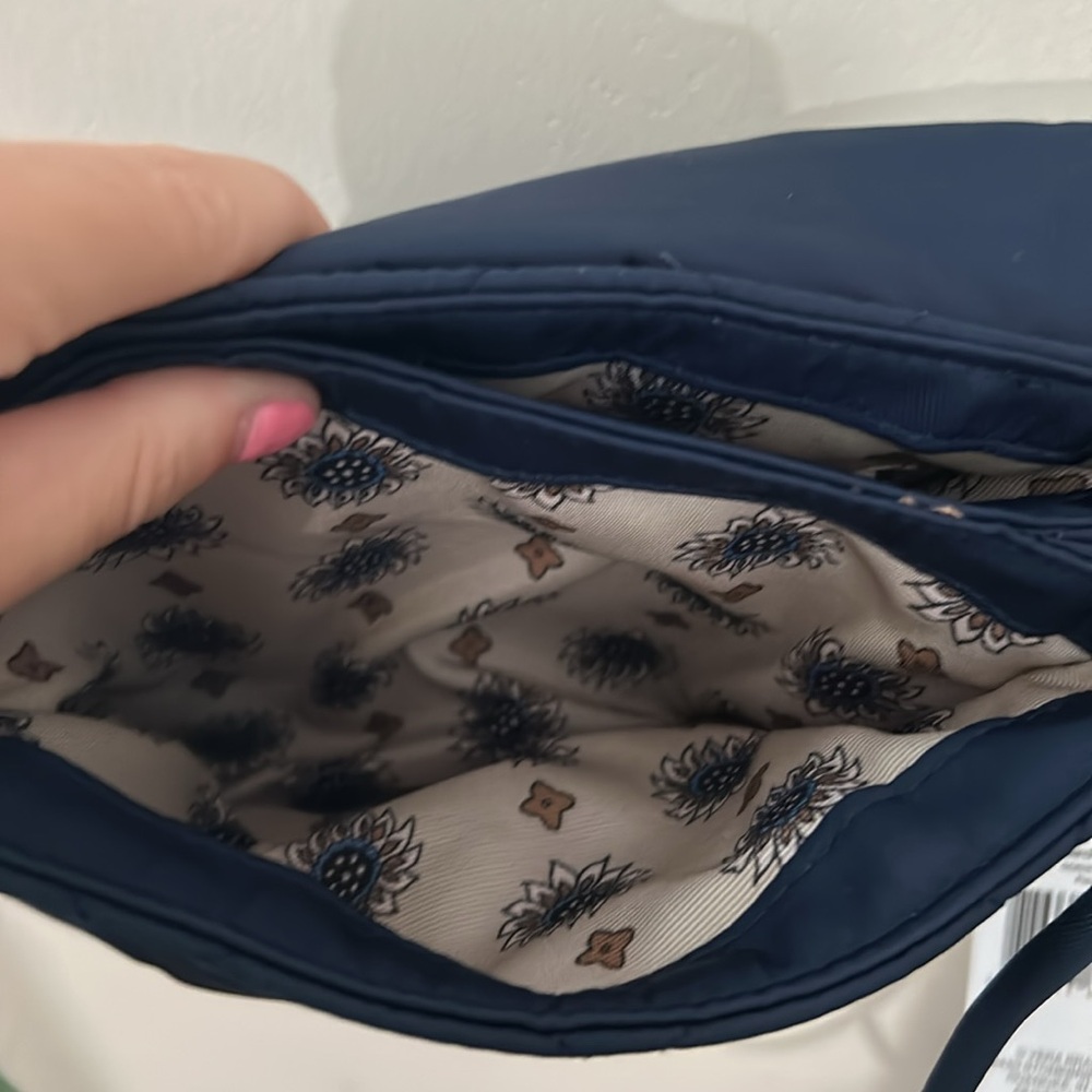 Vera Bradley Navy Blue Quilted Crossbody Bag-NWT - Picture 8 of 11